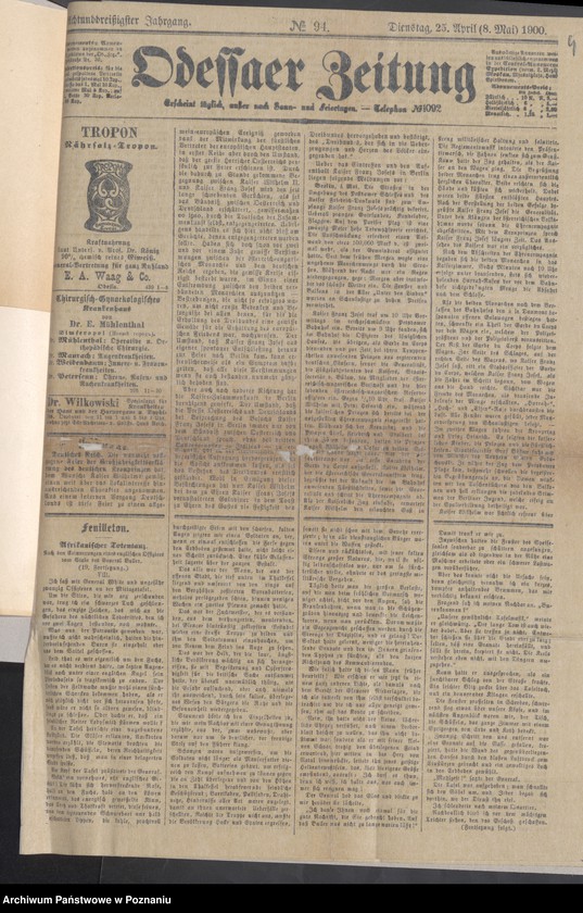 Obraz 6 z jednostki "Die von den Verlobten beigebrachten Urkunden zur Eheschliessung pro 1900"