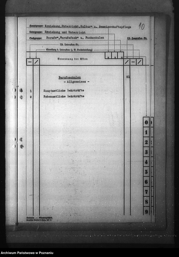 Obraz 14 z jednostki "Aktenplan der Berufs-, Berufsfach- und Fachschulen"