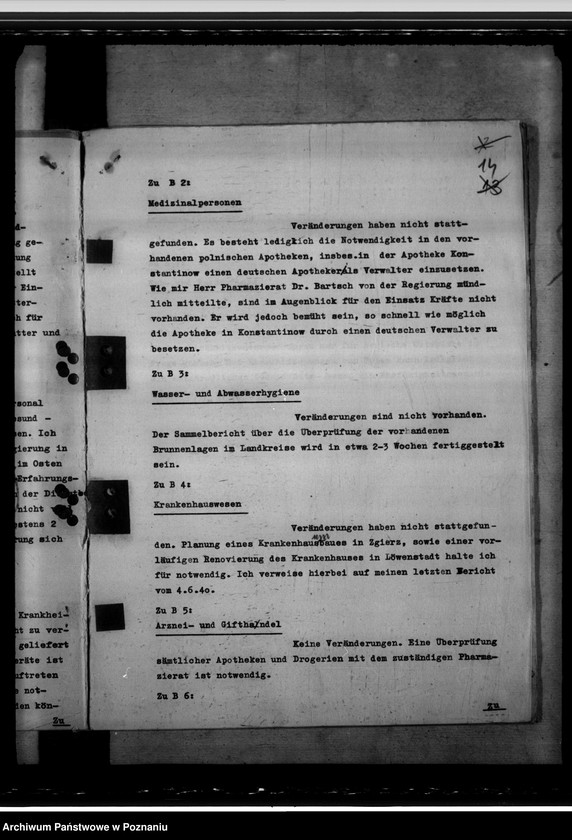 Obraz 19 z jednostki "Stand des Gesundheitswesens in Litzmannstadt - Land (Łódź)"