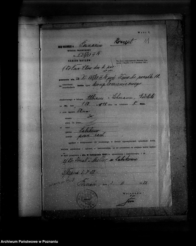 Obraz 15 z jednostki "Wytwórnia Chemiczna Firmy Donat i Meller w Źabikowie powiat poznański nr woj. 10"