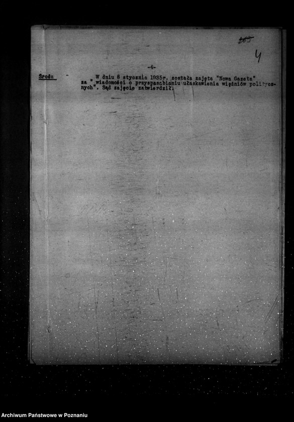 Obraz 8 z jednostki "Sprawozdania prasowe za czas od stycznia do grudnia 1935 r."