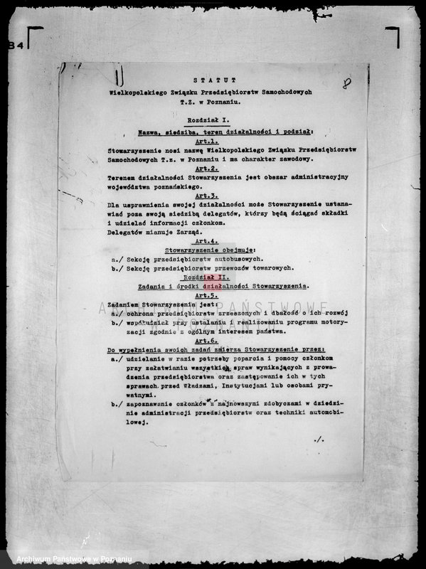 Obraz 12 z jednostki "/Wielkopolski Związek Przedsiębiorców Autobusowych w Poznaniu/"