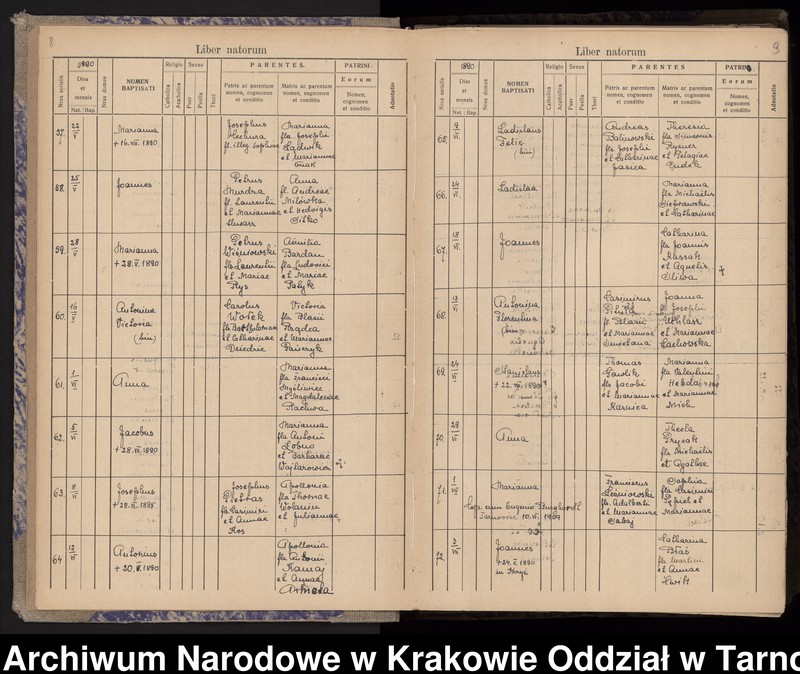 image.from.team "Akta stanu cywilnego Katedralnej Parafii Rzymskokatolickiej w Tarnowie"