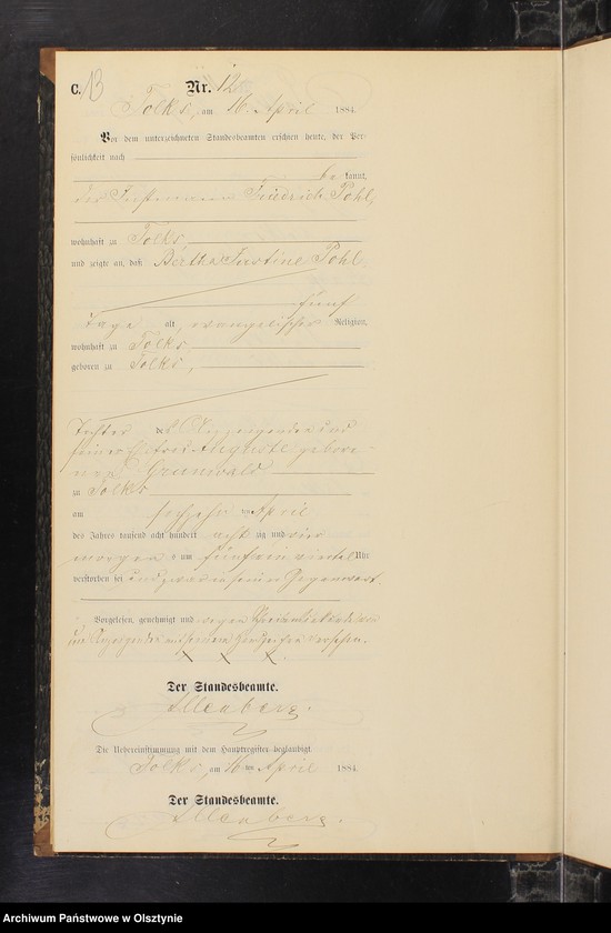 image.from.unit.number "Sterbe-Neben-Register Nr 1 - 22"