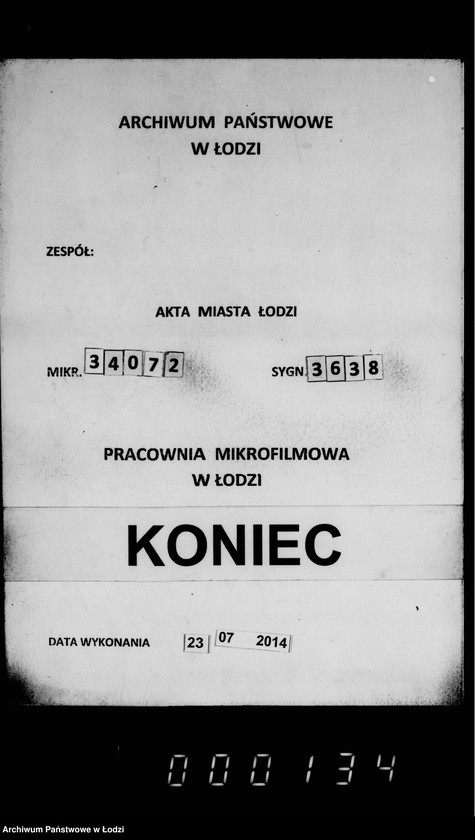 Obraz 17 z jednostki "O postrojke ogrady okolo pravoslavnago kladbišča v gorode Lodzi"