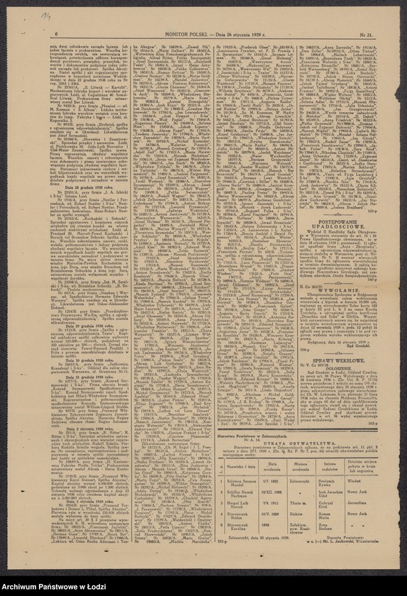 Obraz 16 z jednostki "Jakób Fajwel Grynberg – drobna sprzedaż drzewa"