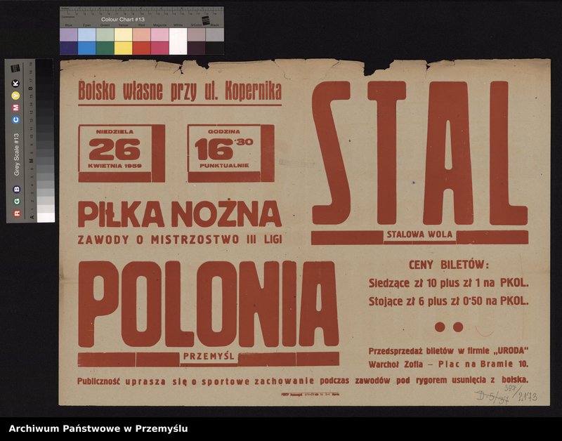 image.from.collection.number "W Światowy Dzień Futbolu - afisze z przemyskiego zasobu111"