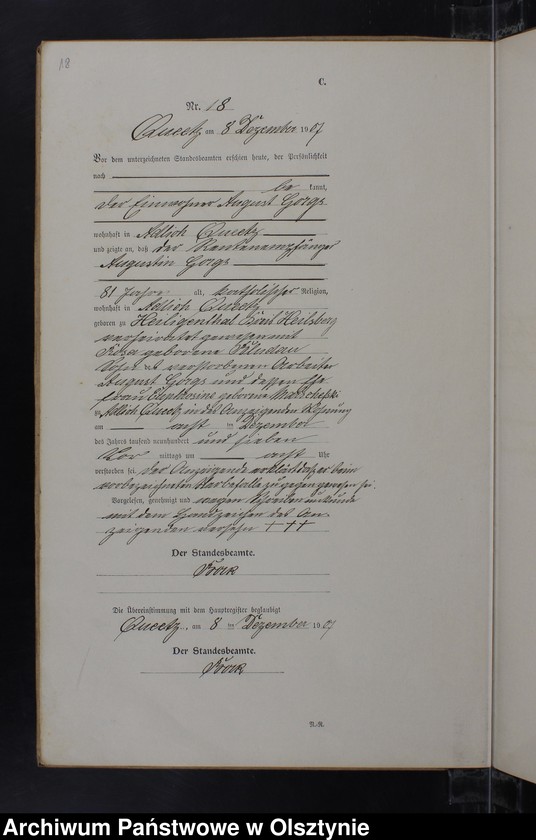 image.from.unit.number "Sterbe-Neben-Register Nr 1 - 19"