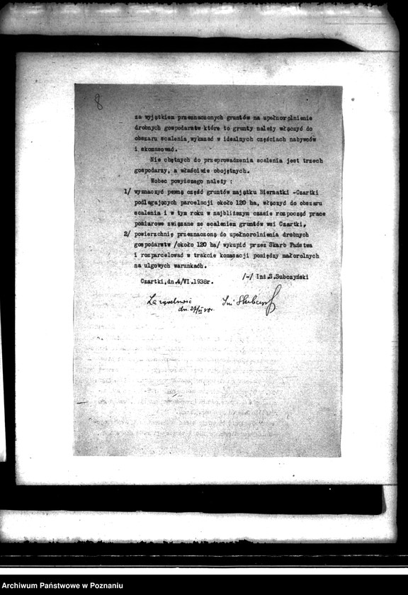 image.from.unit.number "Scalenie gruntów we wsi Czartki /gmina Zborów powiat kaliski/"