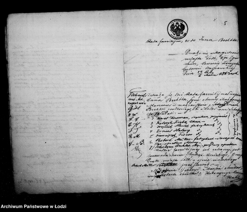 Obraz 8 z jednostki "Akta tyczące się ustanowienia opieki nad nieletnim Janem Bichtal po zmarłych Janie i Małgorzacie małżonkach Bichtal"