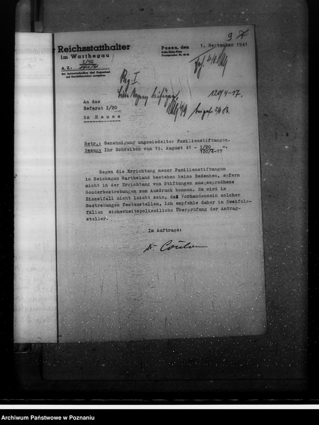 Obraz 13 z jednostki "Wiedererrichtung von ehemaligen baltischen Familienstiftungen"