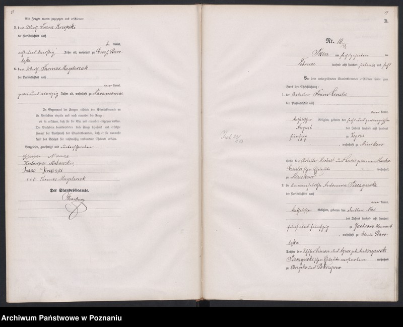 Obraz 12 z jednostki "Księga małżeństw"