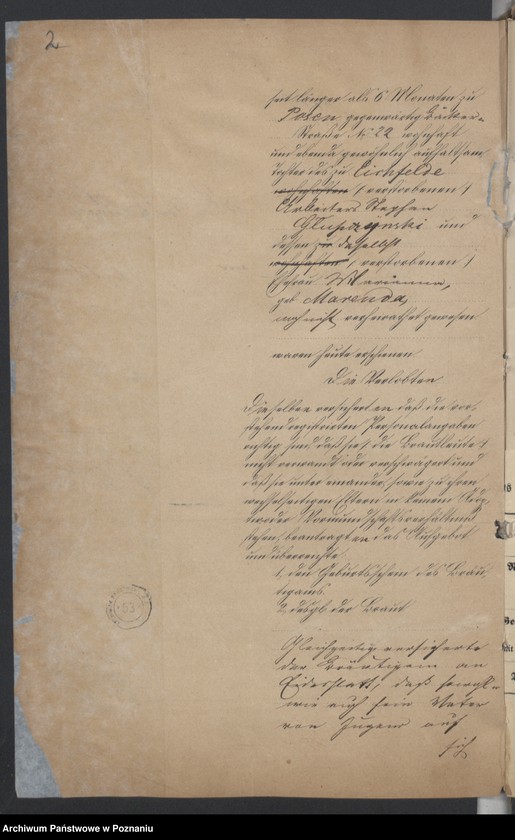 Obraz 4 z jednostki "Die von den Verlobten beigebrachten Urkunden zur Eheschliessung pro 1878"