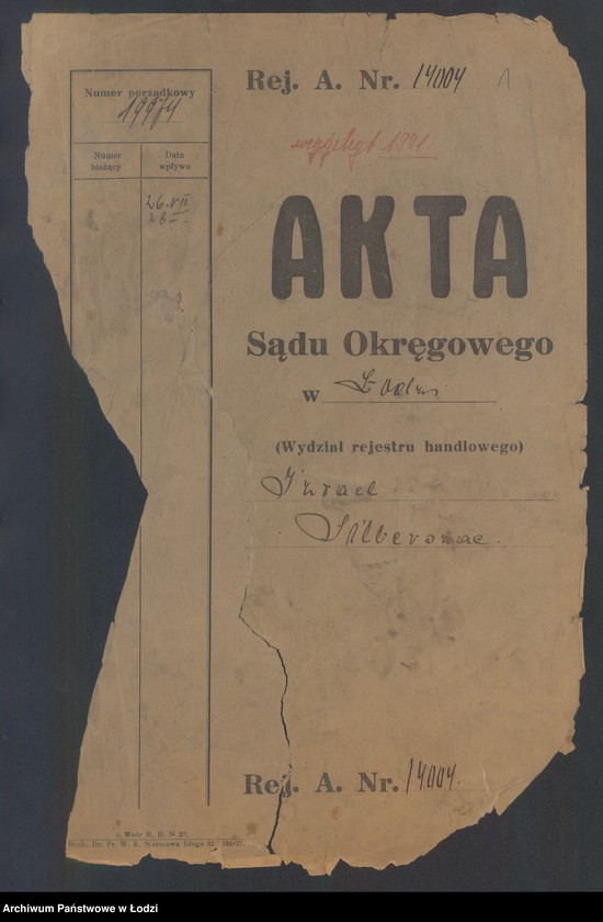 Obraz 3 z jednostki "Izrael Silberszac- magazyn ubiorów gotowych"