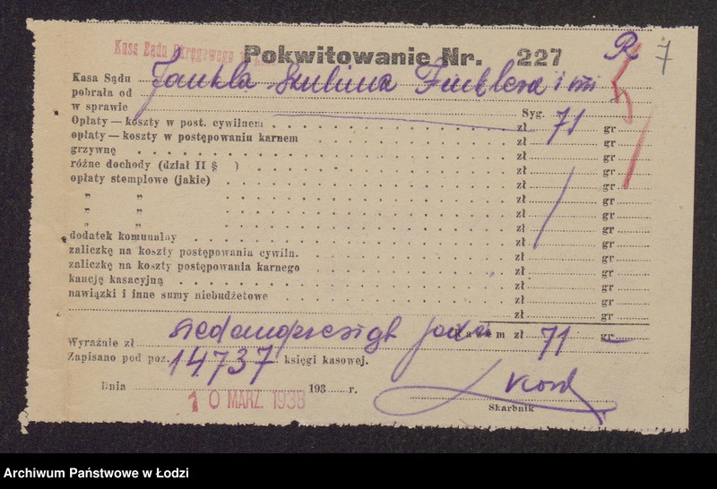 Obraz 9 z jednostki "Betes- Jankiel Szulim Finkler, Jakub Frydman, Mendel Frydman, Lajbus Rozenfeld, Judka Blakowski- sprzedaż przędzy i manufaktury bawełnianej"