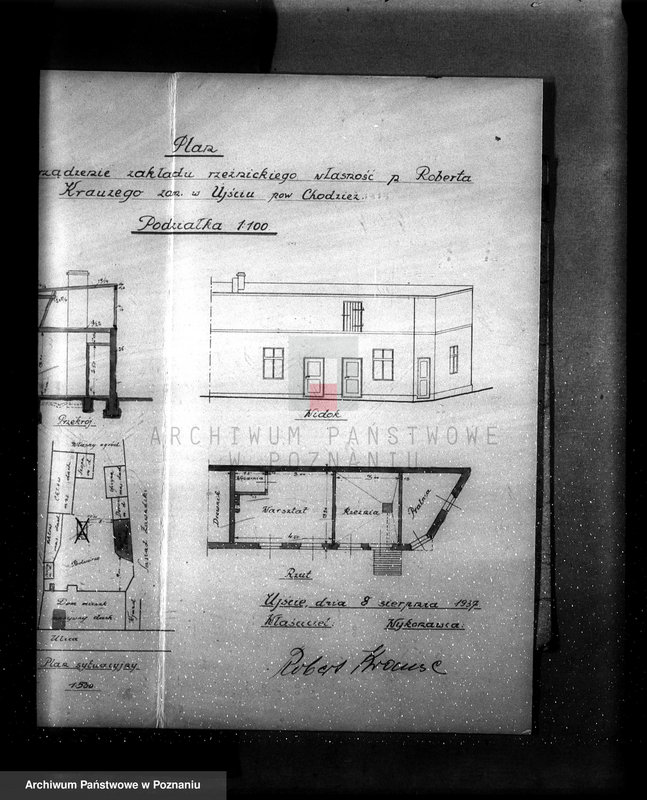 Obraz 17 z jednostki "Zatwierdzenie zakładu przemysłowego /rzeźni/ Dzierbiński Alfons - Ujście pow. Chodzież"