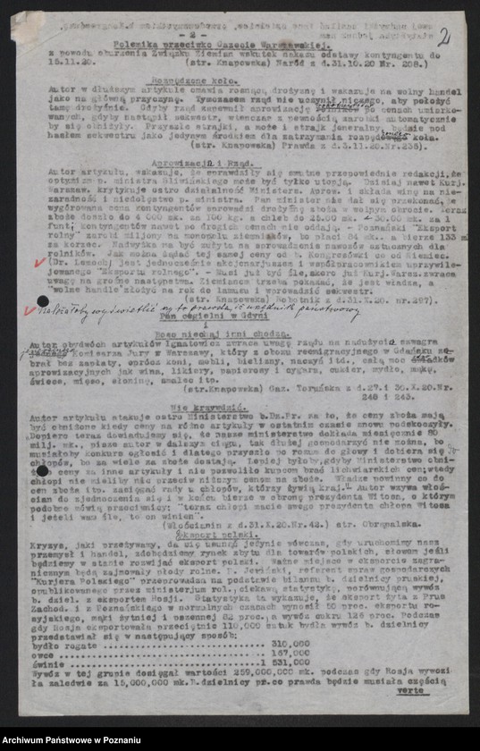 Obraz 4 z jednostki "[Przeglądy artykułów publikowanych w prasie światowej na tematy gospodarcze]"