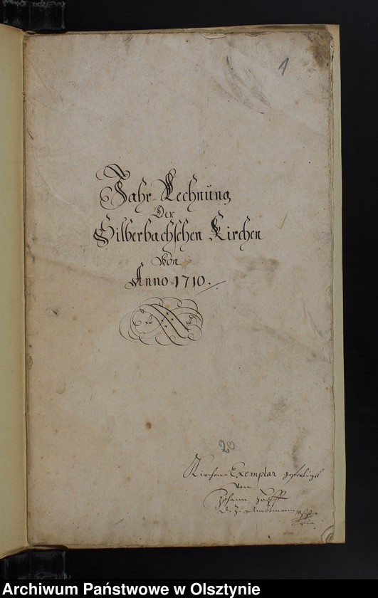 image.from.unit.number "Jahr Rechnung der Silberbachschen Kirchen"