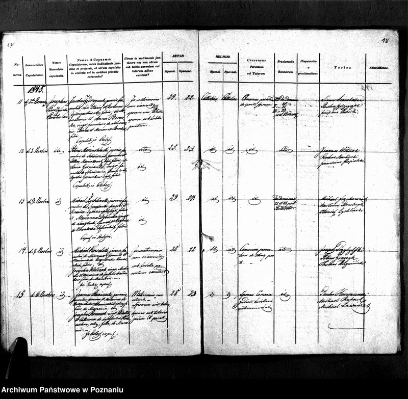 Obraz 12 z jednostki "Libri metrices baptisatorum, desponsatorum, mortuorum"