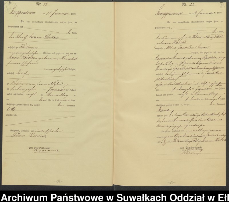 image.from.unit.number "Geburts-Haupt-Register des Königlich Preussischen Standes-Amtes Landgemeinde Marggrabowa Kreis Oletzko"