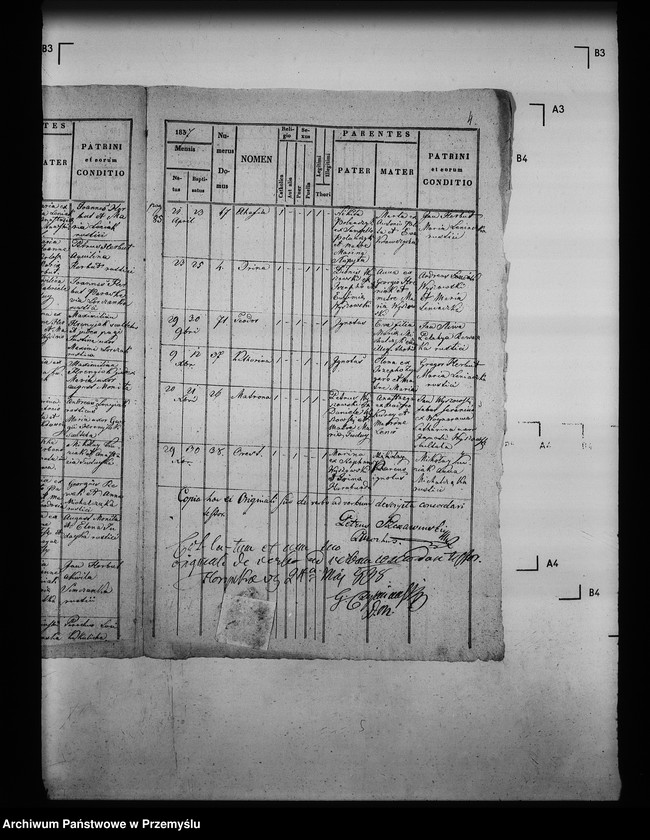 Obraz 7 z jednostki "[Kopie ksiąg metrykalnych parafii Królowa Ruska z filią Bogusza (dekanat Grybów)]"