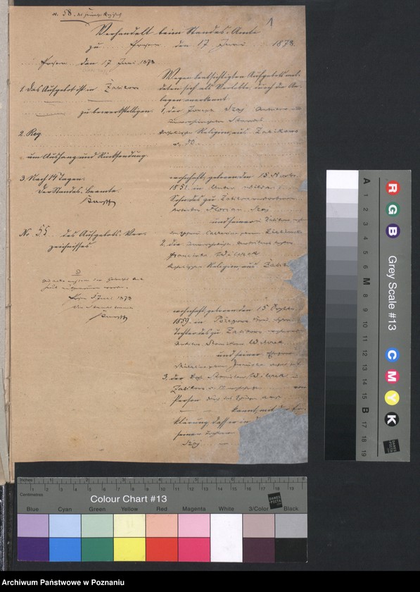 Obraz 3 z jednostki "Acta betreffend die Schrieftstücke nur §§ 28 bis 38,43,45 bis 50,55,65 und 66 der Reichsgesetz vom 6 Januar 1875 zum Heiraths -Register"
