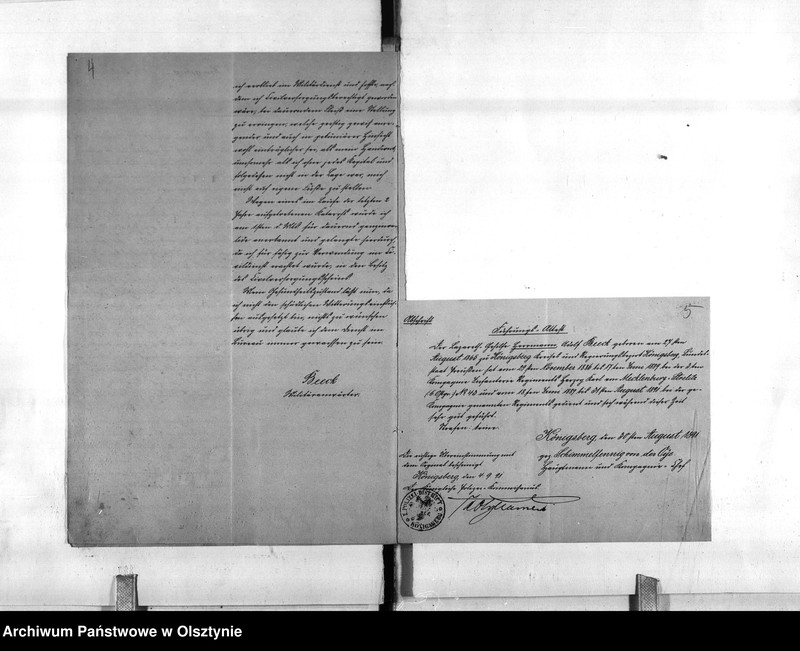 image.from.unit.number "Militär-Anwertär Kanzlei-Hilfsarbeiter Beeck [Hermann Adolf]"