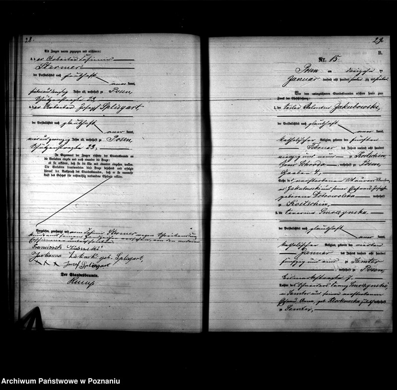 Obraz 17 z jednostki "Księga małżeństw"