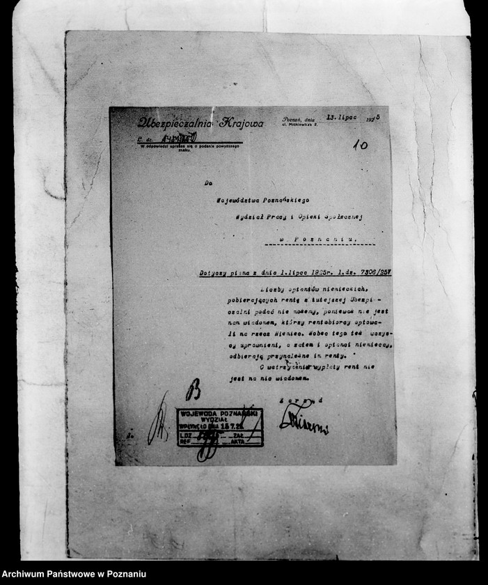 Obraz 13 z jednostki "/Sprawy rentowe/"