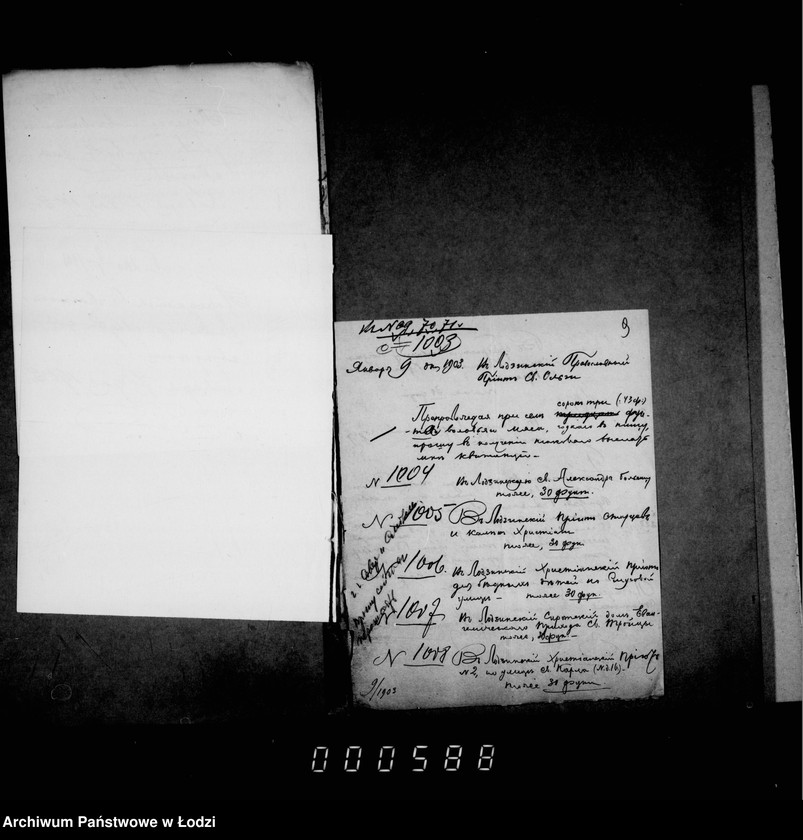 Obraz 10 z jednostki "O raspredelenji mjasa konfiskovannago na lodzinskoj gorodskoj skotobojne"