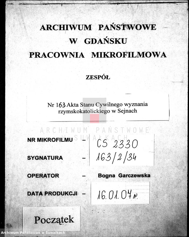 image.from.unit.number "Dokumenty k aktam brakosočetavšichsja Sejnskago Rimsko-Katoličeskago Prichoda za 1897 g."