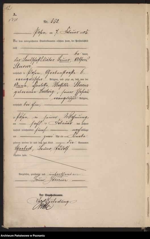 Obraz 14 z jednostki "Księga miejscowa urodzeń tom II"