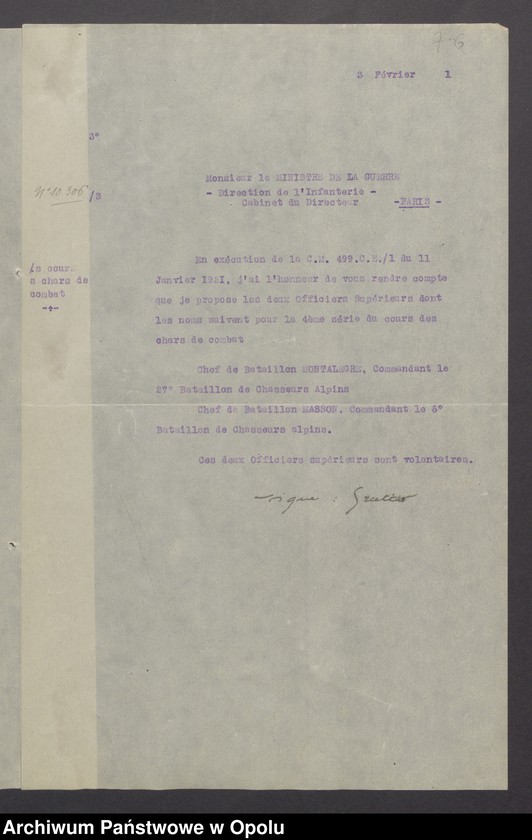 image.from.unit.number "Sorties /Korespondencja własna wychodząca, pisma, zarządzenia, potwierdzenia telefoniczne/ 1.02.-13.04.1921"