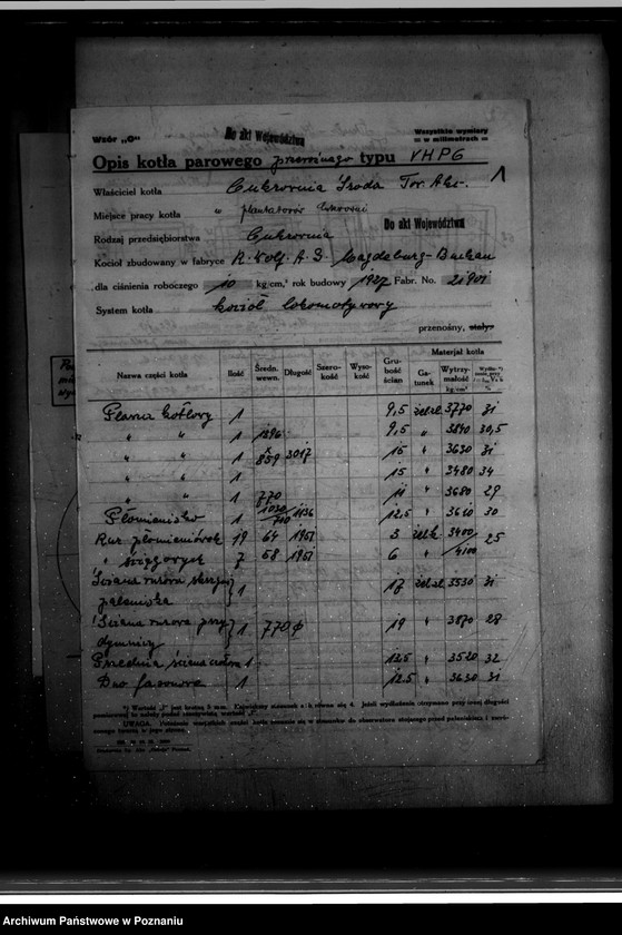 Obraz 5 z jednostki "Cukrownia w Środzie Towarzystwo Akcyjne Nr woj. 5997"