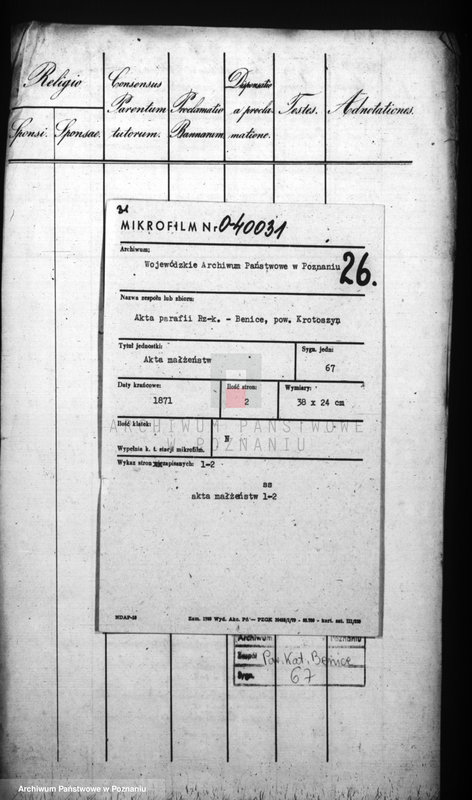 Obraz 2 z jednostki "Duplikat zaślubionych"