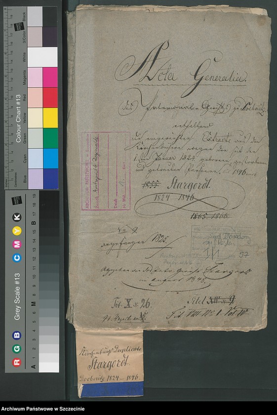 image.from.unit.number "Acta Generalia. Des Patrimonial Gerichts zu Döberitz [Dobrzyca] enthaltend die eingereichten Extracte aus den Kirchenbüchern wegen der seit den 1.sten Januar 1824. geborenen, gesorbenen und getrauten Personen. Bis 1846."