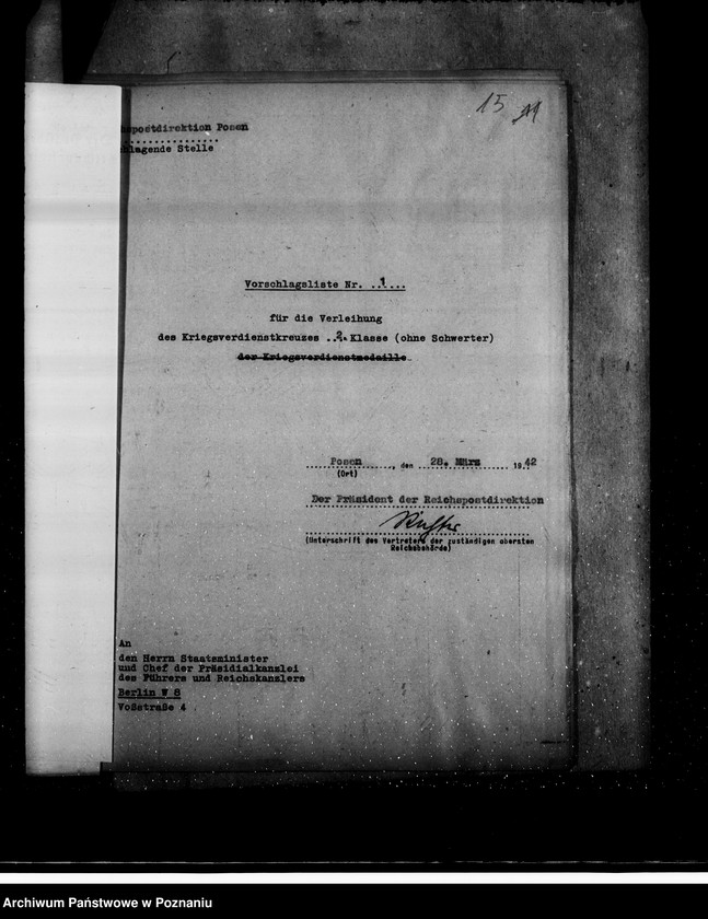 Obraz 20 z jednostki "Kriegsverdienstkreuze"