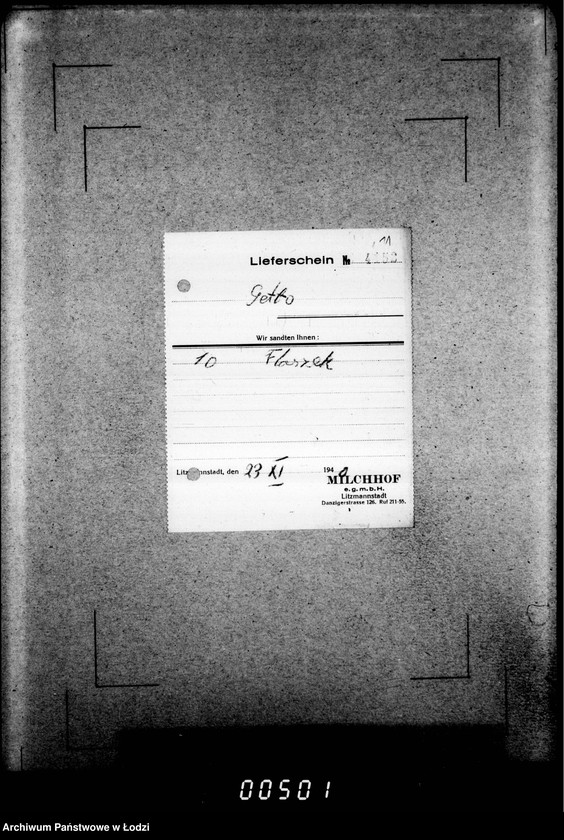 Obraz 15 z jednostki "Quittungen- Lieferscheine Desinfektionsanstalt"