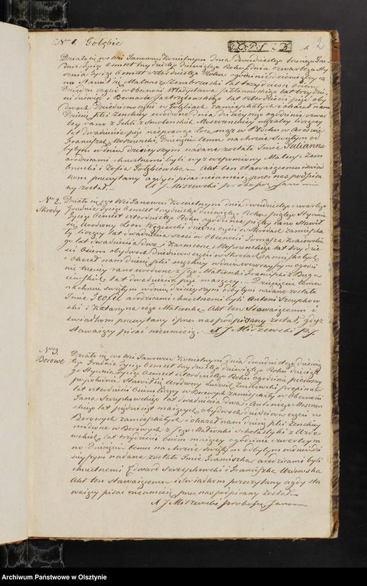 image.from.unit.number "Duplikat Skaładający się z 3-ech Oddziałow z Akt Urodzeń, d-o Zaslubień, d-o Zejscia Parafii Janowieckiej przeznaczony do zapisywania Akt wspomnianych na rok 1840"