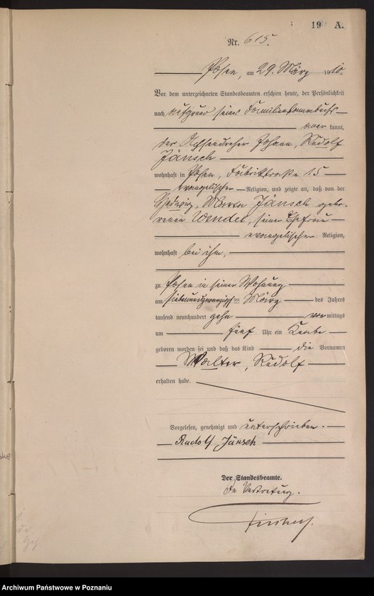 Obraz 20 z jednostki "[Rejestr główny urodzeń]"