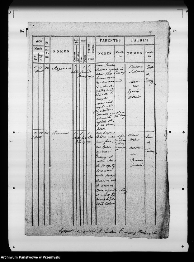 image.from.unit.number "[Kopie ksiąg metrykalnych parafii Tuczapy z filią Zbadyn (dekanat Jaworów)]"