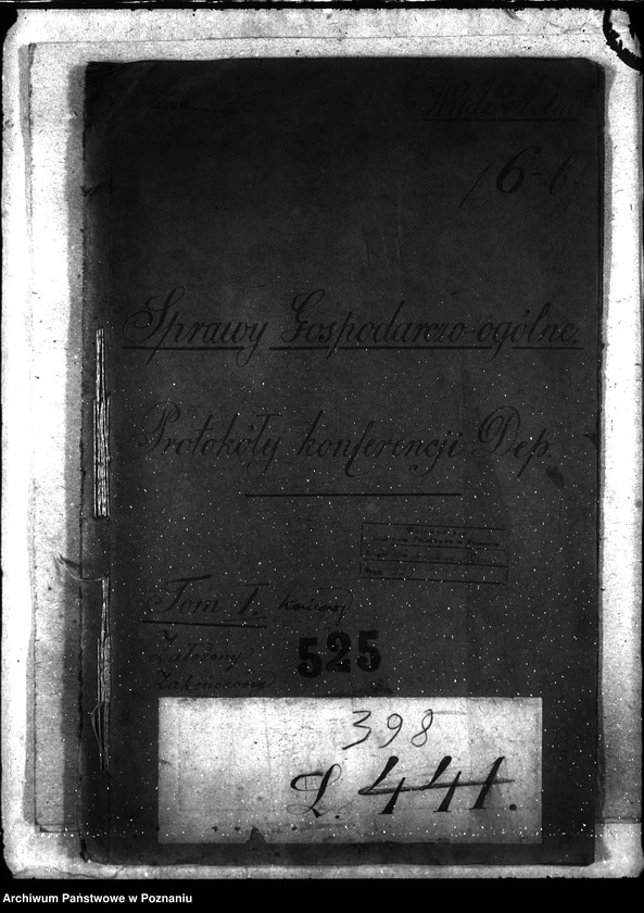 Obraz 4 z jednostki "Sprawy gospodarcze-ogólne protokoły Konferencji Departamentu"