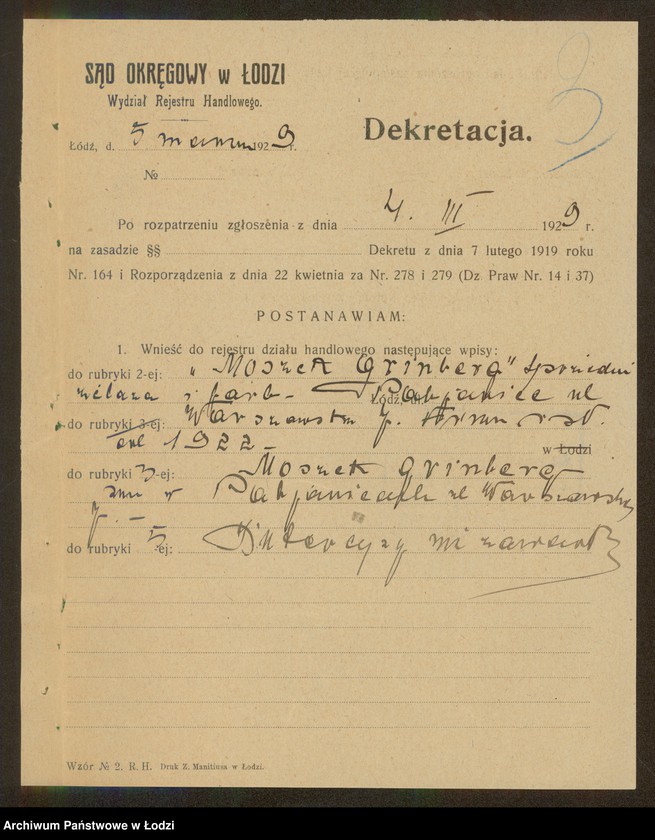 Obraz 5 z jednostki "Moszek Grinberg- sprzedaż żelaza i farb"