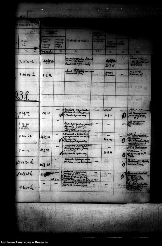 Obraz 20 z jednostki "Rejestr 12f Sprawy dotyczące działek obciążonych z art.. 54 rejestr 9f"