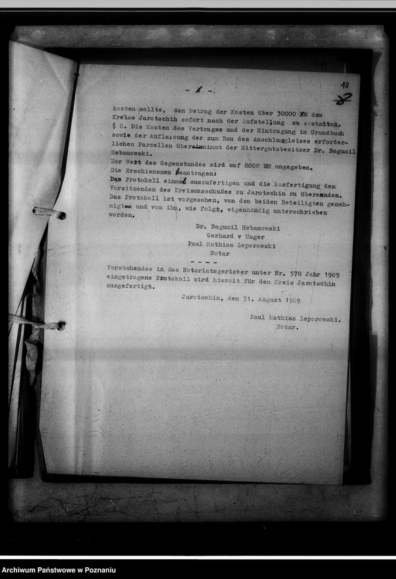 Obraz 15 z jednostki "Forderung gegen Anlieger der Jarotschiner Kreisbahn."