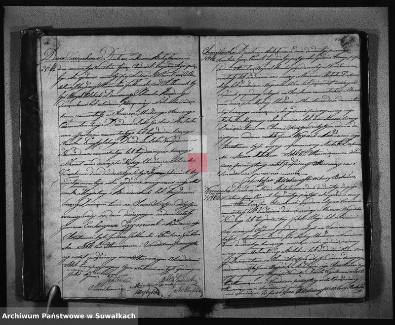 Obraz 19 z jednostki "Księga Duplikat Urodzonych Zaślubionych Zmarłych z Roku 1835 Parafij Bakałarzewskiey Przeznaczona do Archiwum Hipotecznego Powiatu Dąbrowskiego"