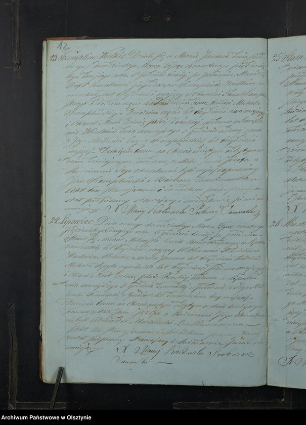 image.from.unit.number "Akta Urodzenia, Małżeństw, Zeyścia Parafij Janowskiej Powiatu Przasnyskiego w Gubernij Płockiej z roku 1852"