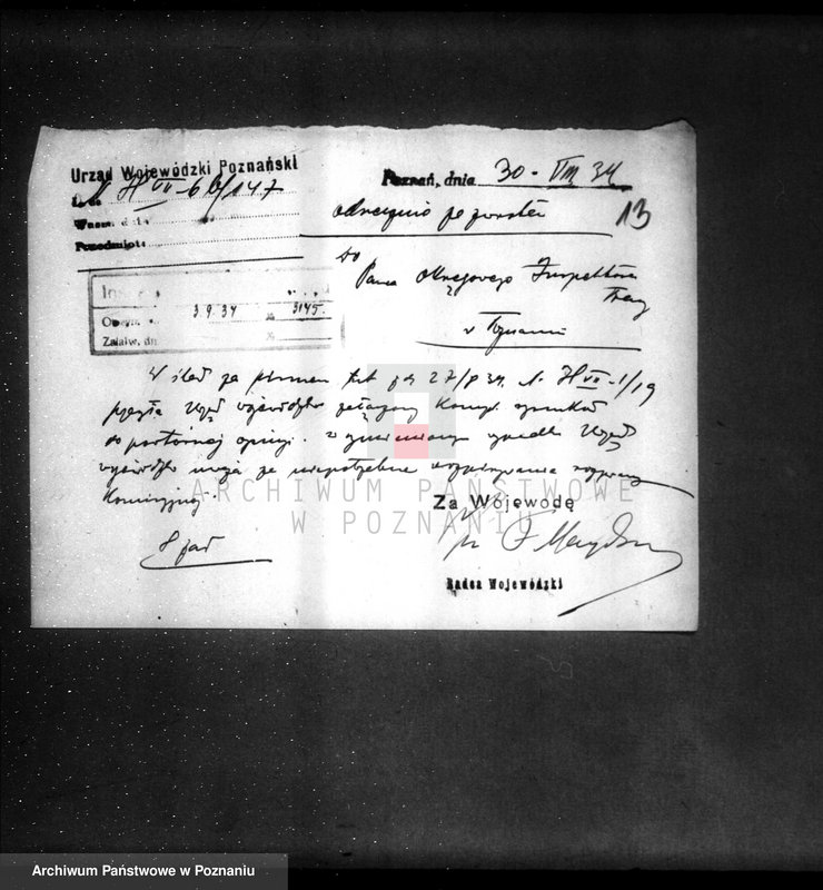 Obraz 17 z jednostki "Zatwierdzenie Drukarni Lotniczej przy Al.. Marcinkowskiego 25"