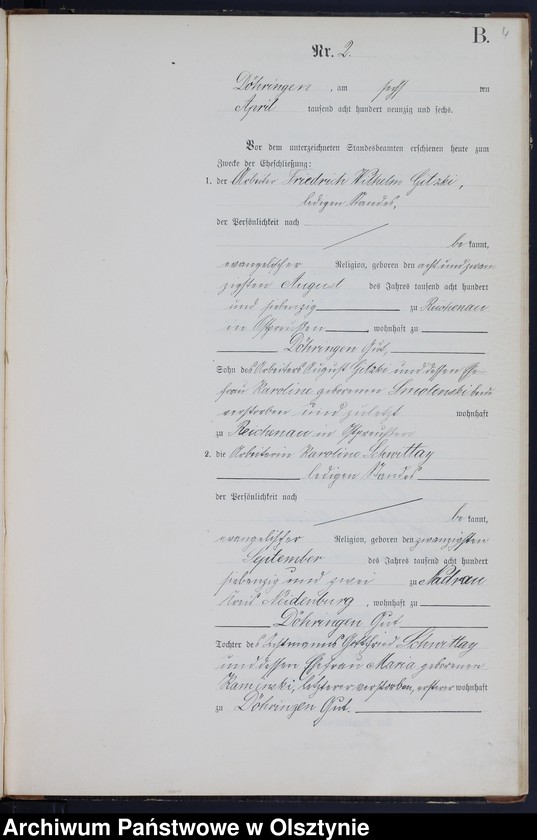 image.from.unit.number "Heiraths-Neben-Register Nr 1 - 21"