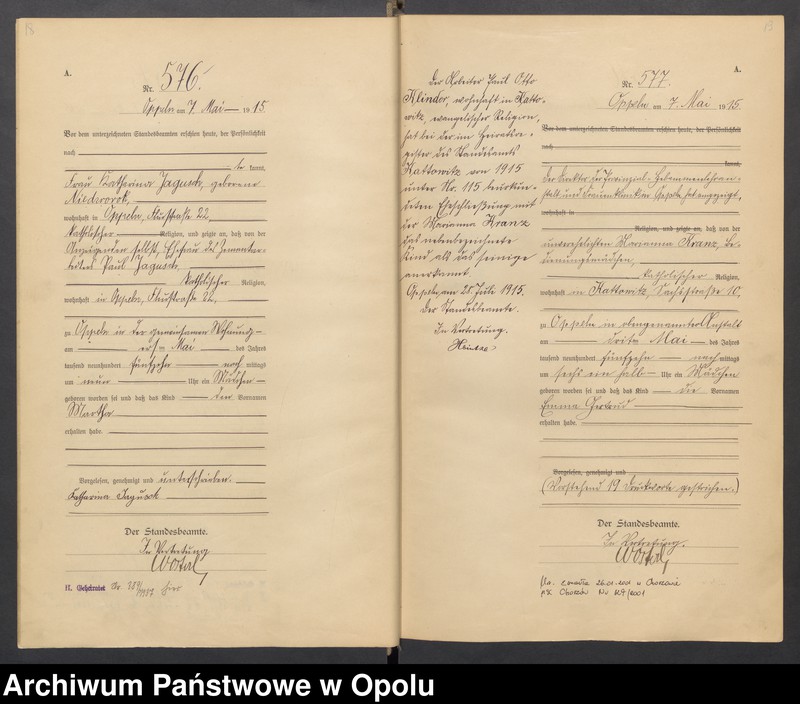 image.from.unit.number "[Księga urodzeń Rok 1915] Nr 560-1071"